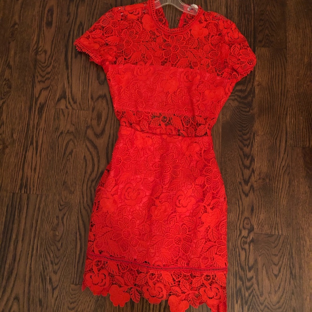 Lovers&friends red lace dress